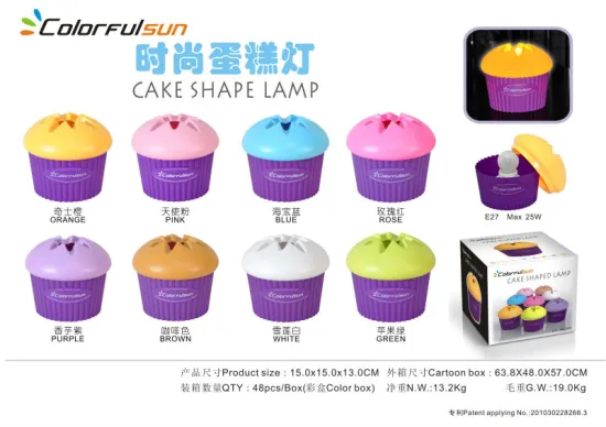 Cartoon Table Lamp Cake Shade Lamp kids gift bedside lamp