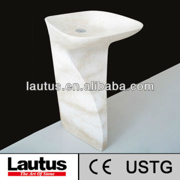 PED-ITA-GL stone pedestal sink