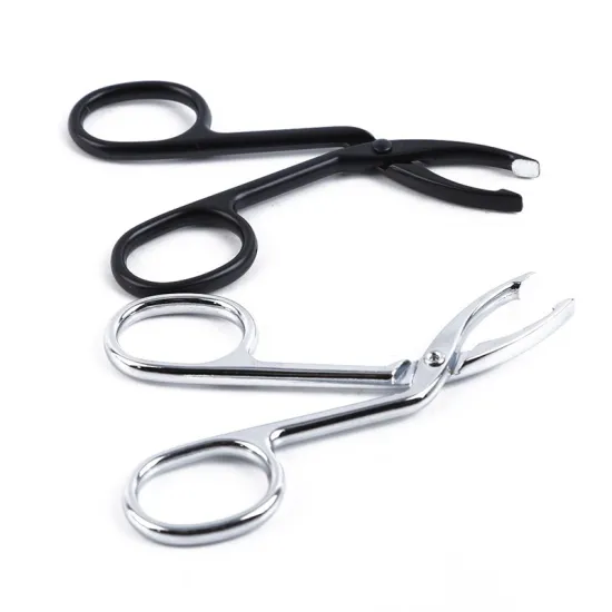 1Pc Elbow Scissors Tweezers Pliers Eyebrow Tweezer Hair Beauty Slanted Puller Extension Eye Makeup Tools Accessories