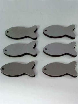 6pcs Stainless Steel fish refrigerator magnets