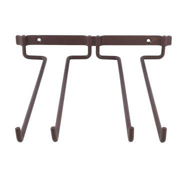 Metal Hanging Wine Glass Rack - Under Cabinet Wine Glass Hanger Organizer