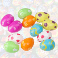 12pcs/pack Empty Easter DIY Non-toxic Small Lottery Gifts Kid Toy Funny Detachable Decorative Handmade Colorful Plastic