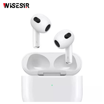 Apple के लिए ब्लूटूथ वायरलेस ईयरफोन AirPods उच्च संस्करण