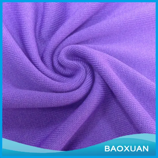 95%Polyester 5%spandex t/sp soild grape fancy sweater knit fabric coarser fabric for garment