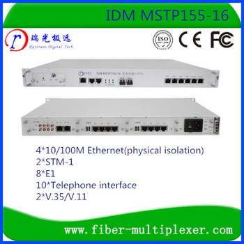 2STM-1 16E1 FXO/FXS EM V35 SDH multiplexer IDM-MSTP155-16