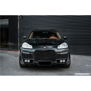 Cappuccio in fibra di carbonio in fibra di carbonado T per Porsche Cayenne 955 957