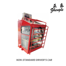 Cabină roșie personalizată din oțel de înaltă rezistență