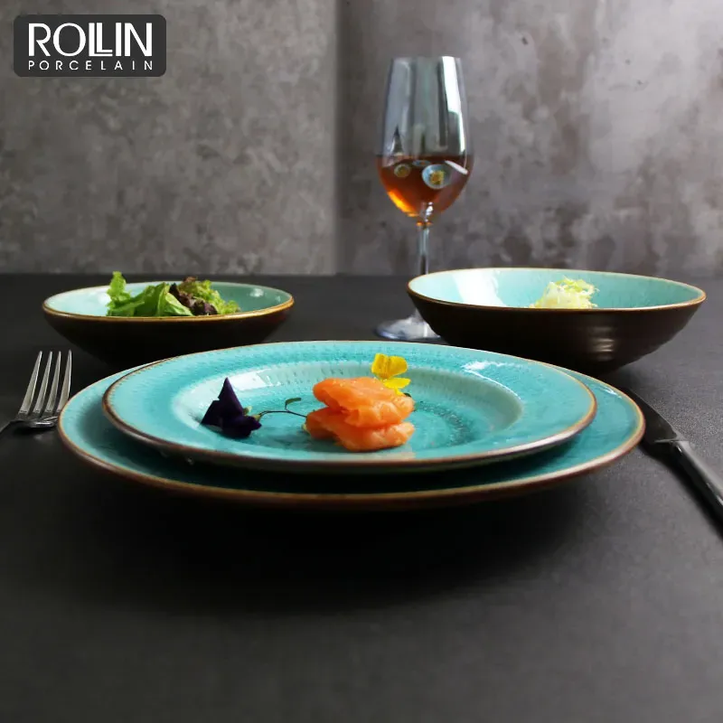 Guangzhou New Product Porcelain Tableware Ceramic Dinner Set