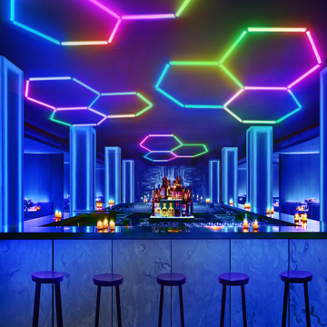 Hexagon LED Lights Shop: Barber Shops to Night Clubs