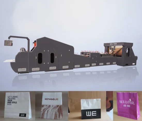 Hd-550 High Speed Roll Red Paper Making Bag Machine