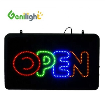 Multi Colorful Open Store Business Window Decoration LED Light Sign Board 22x13 Inch