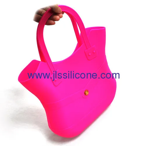 Lock Free Simple Silicone Shopping Handbag 