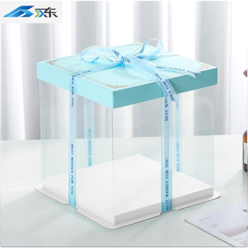 tampa de papel transparente premium com acabamento dourado e capa azul