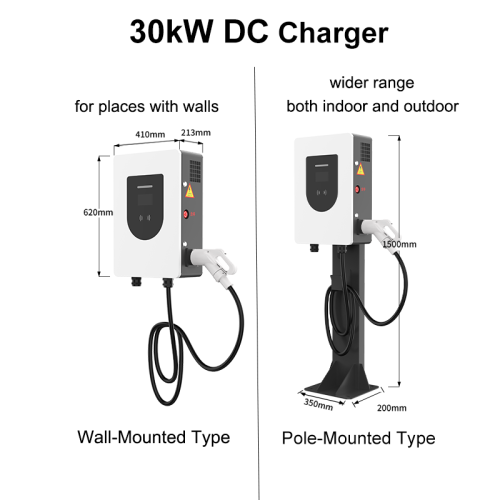 30kw V2g Charging Station 30kW DC Charger EU Standard Plug Manufactory