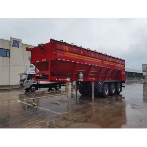 3 poros 45tons dump semi trailer dumper