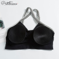 Ladies padded sport bra women crop top bra