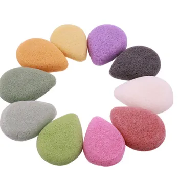Hot Selling Konjac Sponge Tear Drop Shape for Face Cleansing