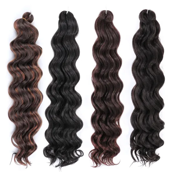 AliLeader New Product Ocean Wave Synthetic Braiding Ocean Water Weave Hair Extensions