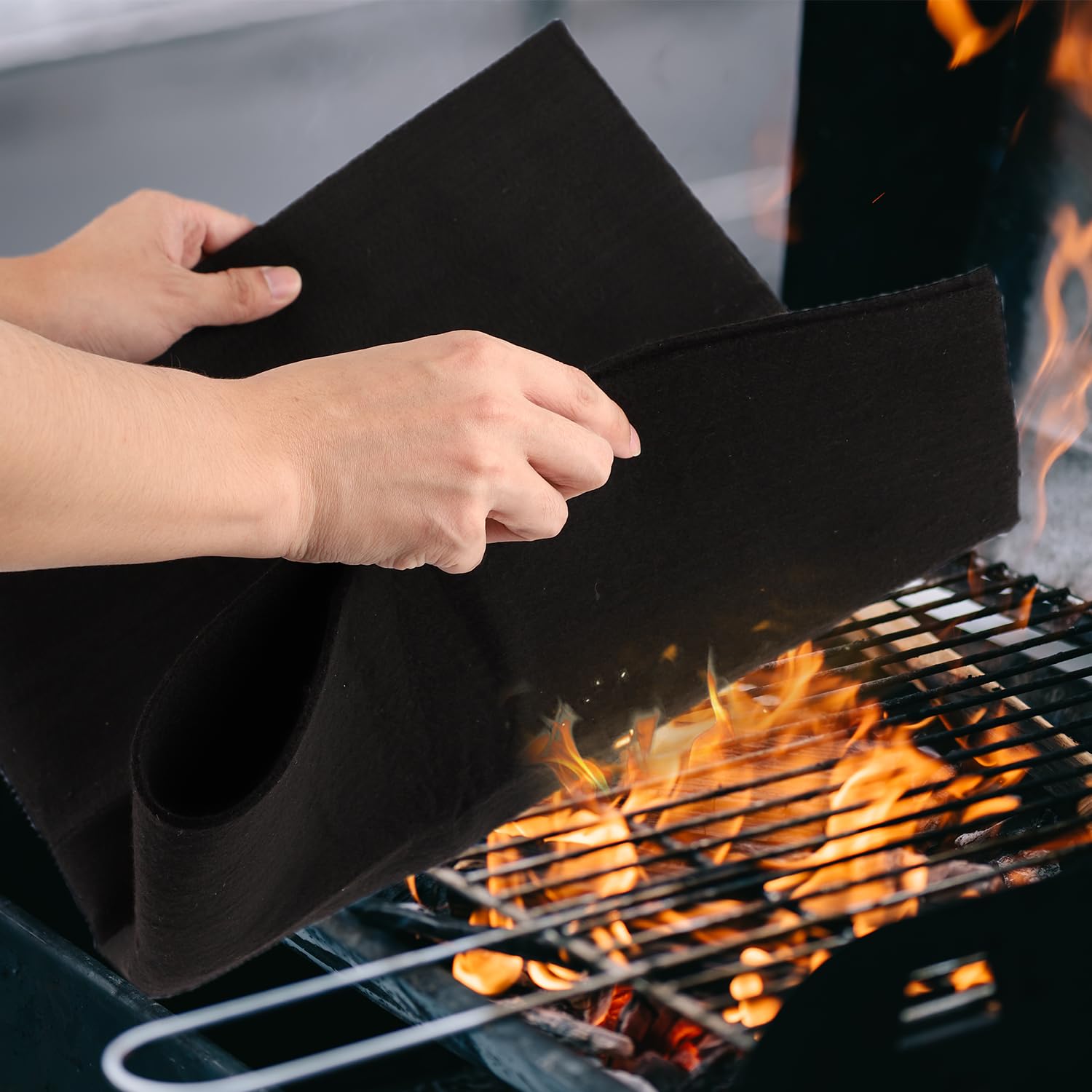 Black Carbon Fiber Felt Welding Blanket