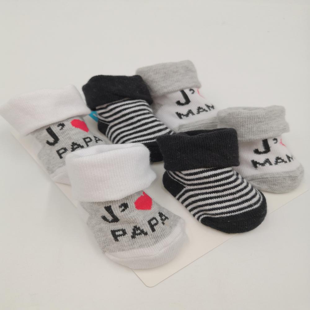 Chaussettes de coton nouveau-nés personnalisés