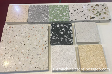 Imported PLC Programmable Controller Terrazzo Tiles Making Machine with Concrete Floor Application