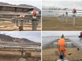 Lastkapacitet 4000 kg Solar Tracker Linear Actuator