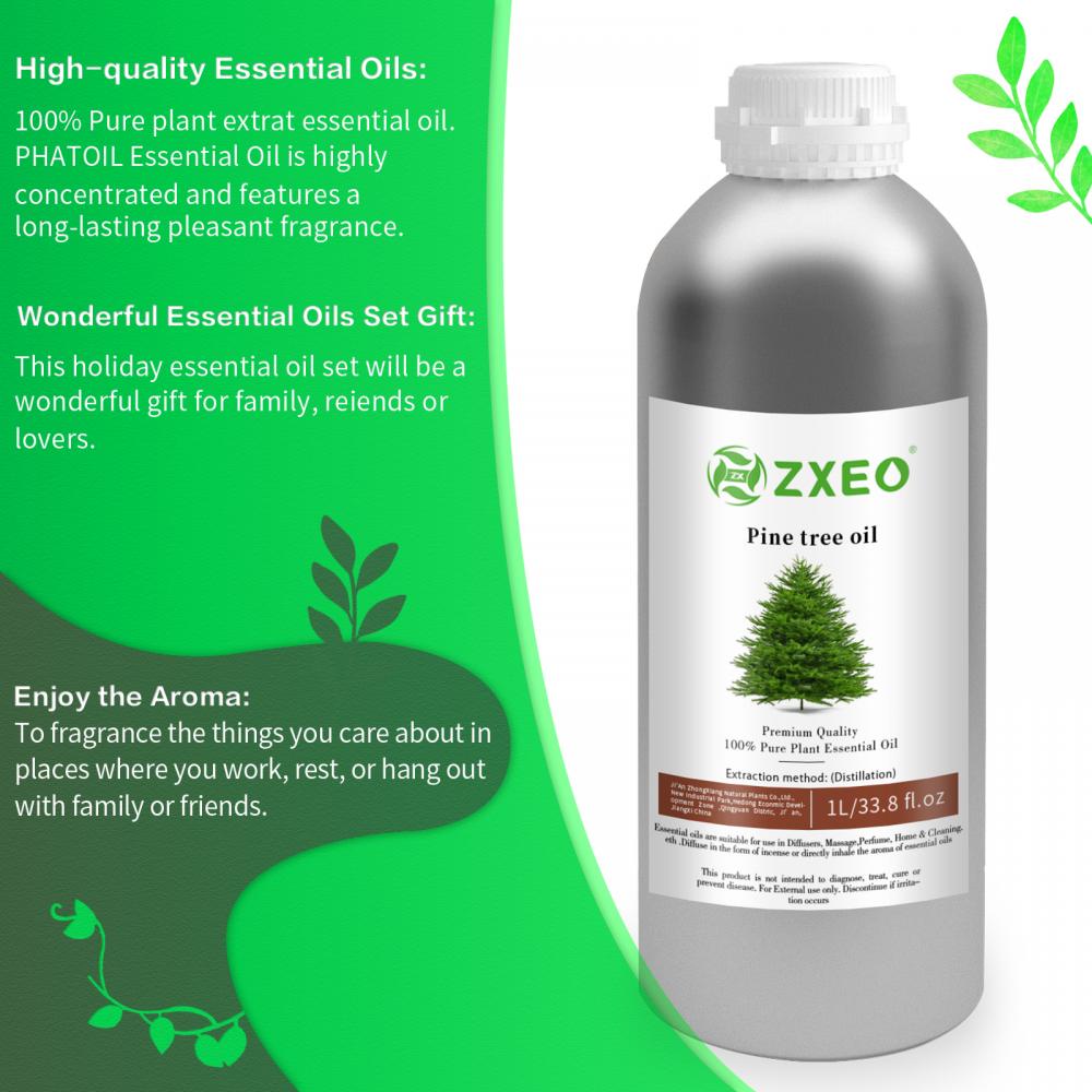 Aceite esencial del árbol de pino para calentar y relajarse a los músculos cansados