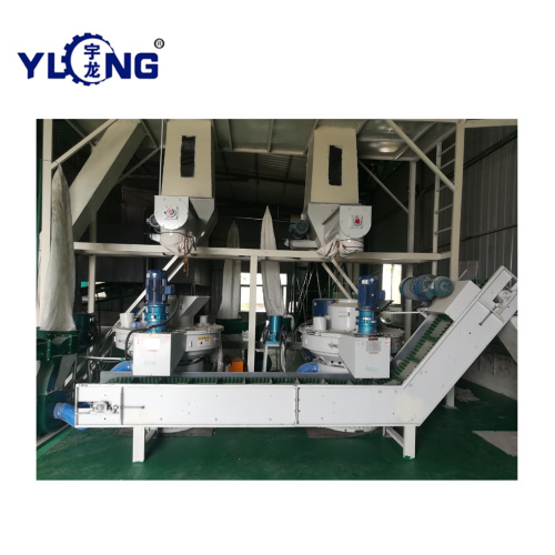 YULONG XGJ560 เครื่องไม้เม็ดแนวตั้ง