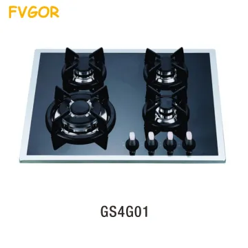 Built-in 4 Burner Table Top Tempered Glass Gas Hob