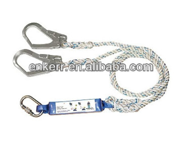 Large Snap Hook with Shock Absorber Lanyard Rope