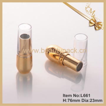 cosmetic gold lipstick case