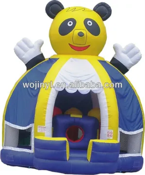 2016 hot sale funny inflatable panda bounce/animal bounce cstle/jumping air bounce