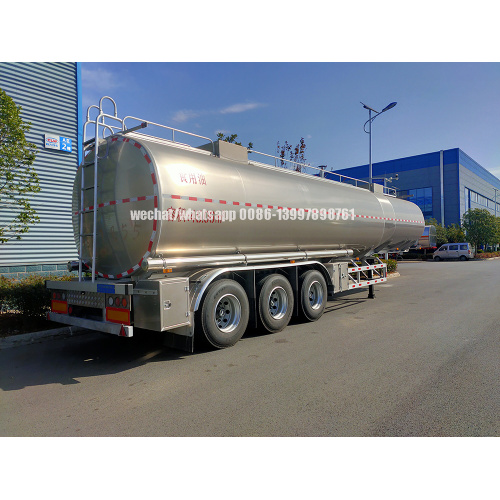 3 Axles 45,000liters Stainless Steel Edible Oil Transport Tank Semi Trailer