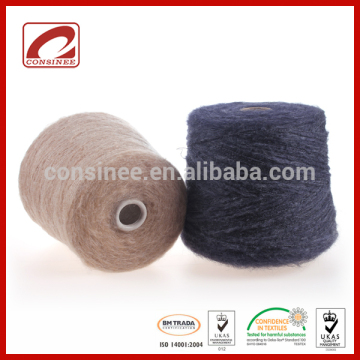 Top Line brushed style nylon fancy mohair wool yarn for hot sale