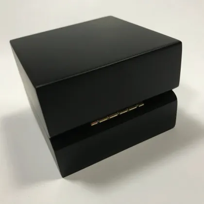 High Quality Jewelry Ring Box Wooden Black