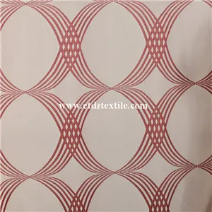 Traditional Red Color Shrinkage Yarn Curtain Fabric