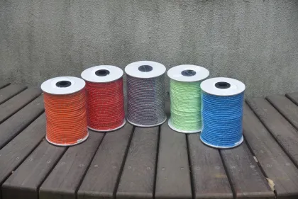 Reflective PP Braided Tent Cord Lien Rope Wound Cone Rope
