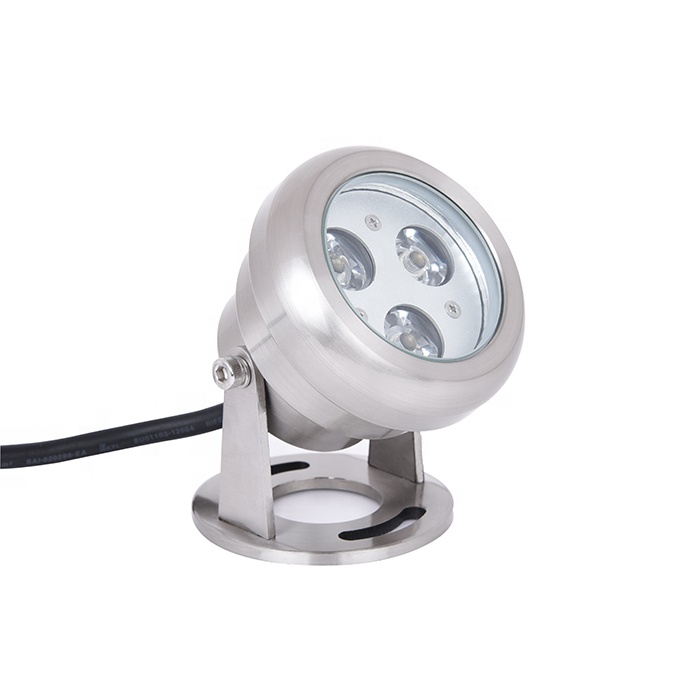 3W led lumières sous-marines piscine led lumière