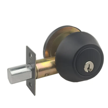 American Black Stainless Knob Deadbolt Door Lock