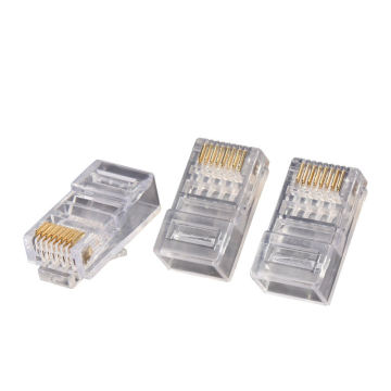 8Pin RJ45 Connector CAT5 CAT5e CAT6 Modular Cable Plugs Socket Ethernet RJ45 Crystal Plug