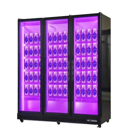 Commercial Four-Door Full-Screen Wine Cabinet Refrigerator