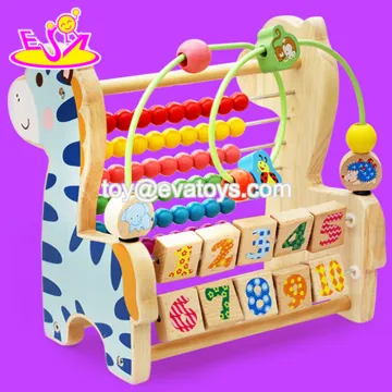Educational wooden beads toy for kids W11B087