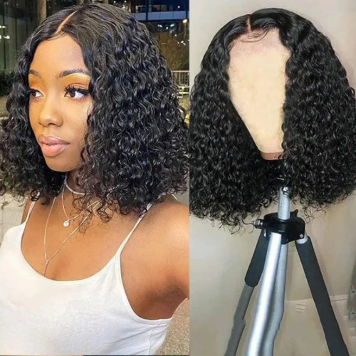Brazilian vendors cuticle aligned virgin hair ,Pre Plucked 13*4 transparent lace curly lace frontal wig,full lace human hair wig