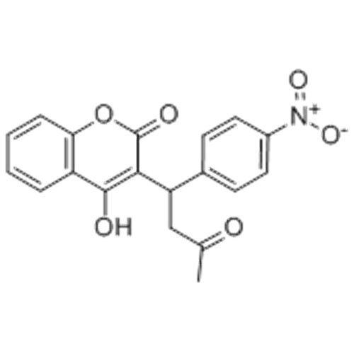 2H-1-Benzopiran-2-ona, 4-hidroxi-3- [1- (4- nitrofenil) -3-oxobutil] - CAS 152-72-7