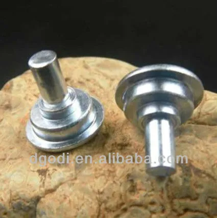 zinc plated steel shoulder rivet, flat head rivets
