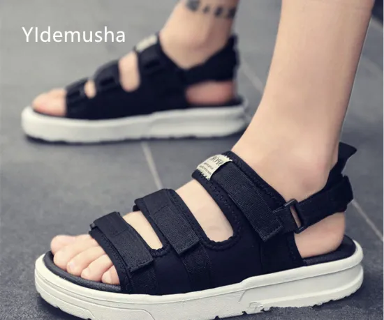 Men's antislip sandals Men Beach shoes Men's Roman Sandals Summer Men's Outdoor Flat Sandals Large Size 36-46 Sports Sandalias