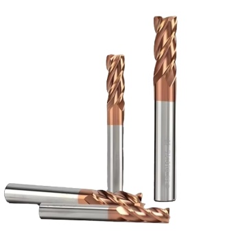 YMD 4-Flute Square End Milling Cutter 8mm Shank 65 Degrees Helix Angle