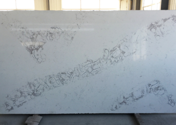 Enginneered calacata white quartz stone