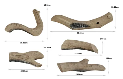 ABLE Realistic Artificial Driftwood Log Sets