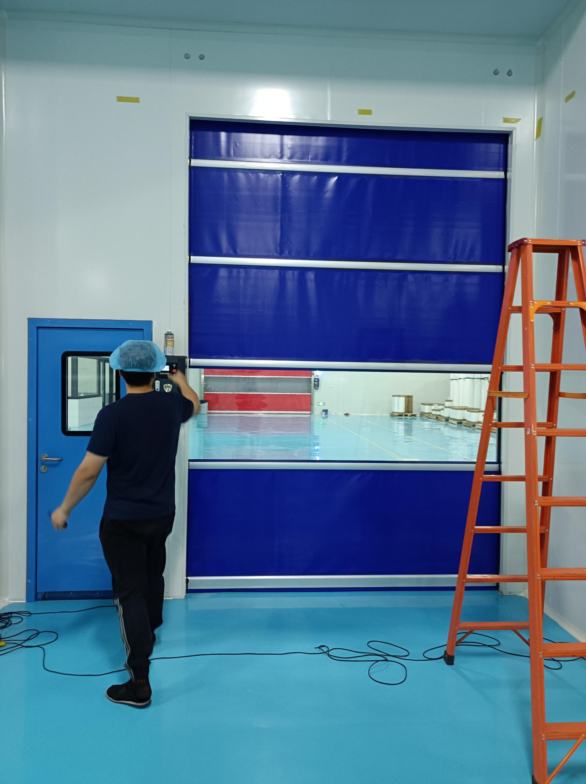 flame retardant pvc high speed door